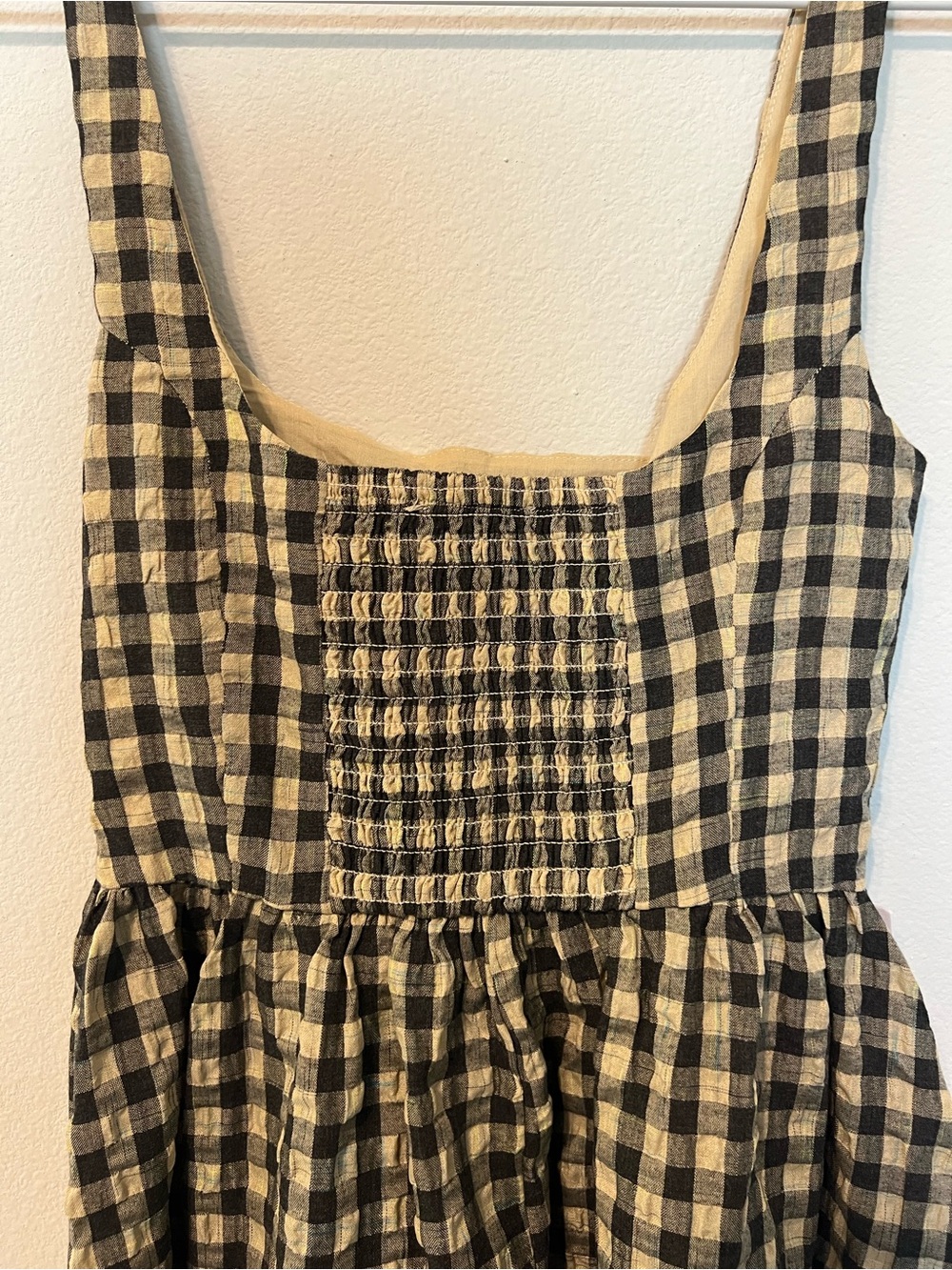 NWT Princess Polly Black and Cream Gingham Maxi Dress - Picture 3 of 9